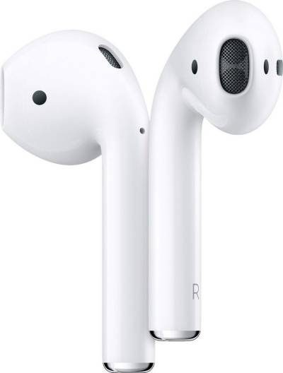 Apple AirPods 2. Generation mit Ladecase (2019) In-Ear-Kopfhörer (Rauschunterdrückung, Sprachsteuerung, True Wireless, kompatibel mit Siri, Siri, Bluetooth, Kompatibel mit iPhone,iPad Air / Mini / Pro, Watch, Mac Mini, iMac) von Apple