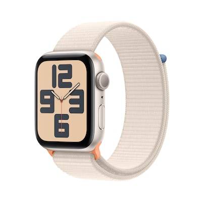 Apple Watch SE (2. Gen) GPS 44mm Alu Polarstern Sport Loop Armband Polarstern von Apple