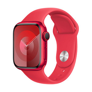 Apple Watch Series 9 41 mm Aluminium (GPS) Sportarmband S/M  (PRODUCT)RED von Apple