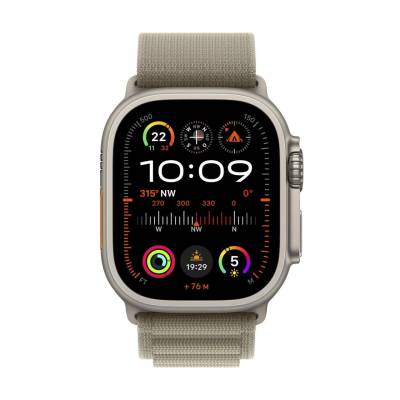 Apple Watch Ultra 2 (GPS + Cellular) 49mm Titaniumgehäuse, Alpine Loop olive,... von Apple
