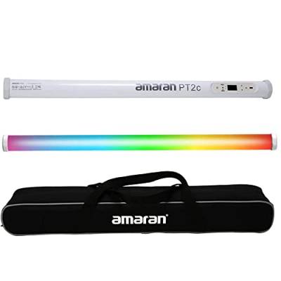 Amaran PT2c LED Tube Light 16W CCT von 2700K -10000K Output Pixel-Mappable Light Support Sidus Link App Control für Content Creators, Filmemacher, Fotografen von Aputure