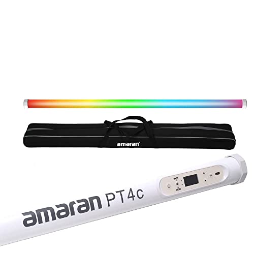 Amaran PT4c LED Tube Light 32W CCT von 2700K -10000K Output Pixel-Mappable Light Support Sidus Link App Control für Content Creators, Filmemacher, Fotografen von Aputure