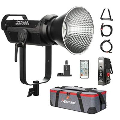 Aputure 300X (V-Mount) LED Video Licht,Bi-Farbe 2700–6500K,Sidus Link App,Eingebaute Beleuchtungseffekte,Einstellbares Bowens Mount Licht für Fotografie,Außenaufnahmen von Aputure