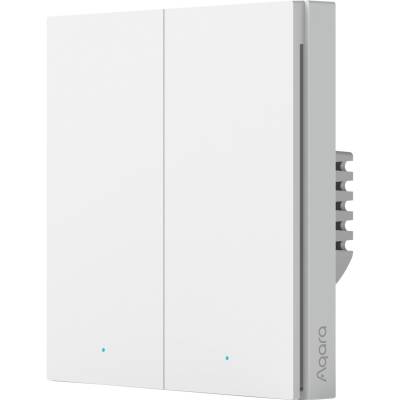 Smart Wall Switch H1 - zwei Wippen ohne Neutralleiter, Taster von Aqara