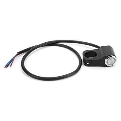 Aramox Wasserdichter Motorrad Lenkerschalter, 12V Motorrad Lichtknopf Lenker Scheinwerfer Schalter Steuert Universal für Motorrad mit 22mm Lenker(Blaues Licht) von Aramox