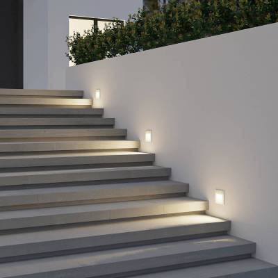 Arcchio LED-Wandeinbaulampe Zamo, Rasterabdeckung, weiß von Arcchio