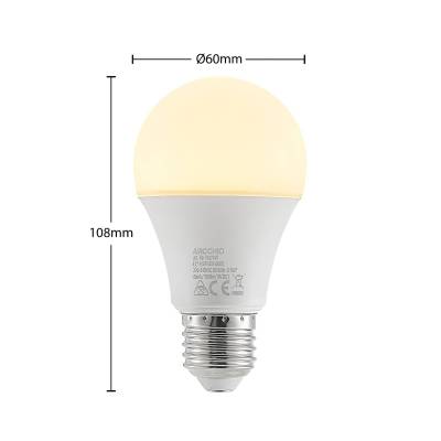 LED-Lampe E27 A60 9,5W 3.000K opal, 3er-Set von Arcchio