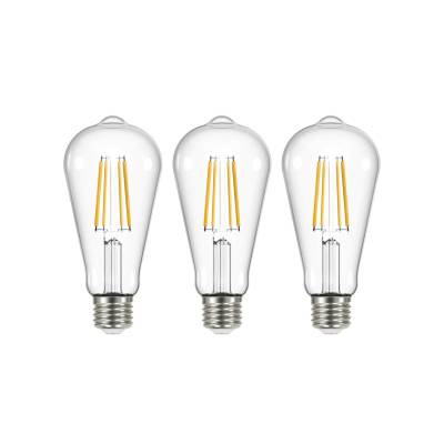 LED-Leuchtmittel Filament klar E27 3,8W 2700K 806lm 3er-Set von Arcchio