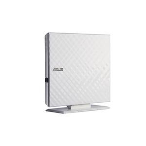 ASUS SDRW 08D2S-U LITE - Laufwerk - DVD+/-RW (+/-R DL) / DVD-RAM - 8x/8x/5x - USB2.0 - extern - weiß (90-DQ0436-UA221KZ) von Asus