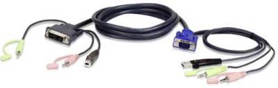 ATEN KVM Adapter [1x VGA-Stecker, USB 2.0 Stecker A, Klinkenstecker 3.5 mm, Klinkenstecker 3.5mm - 1 von Aten