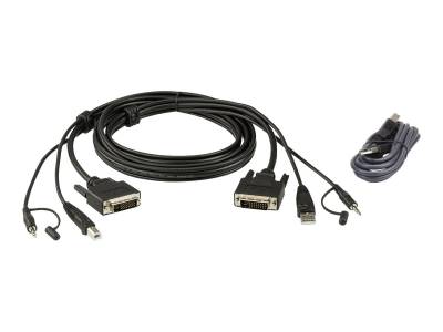 Aten ATEN 2L-7D02UDX2 USB DVI-D Dual Link Secure KVM Kabel Set Computer-Kabel von Aten