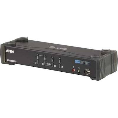 Aten CS-1784A 4-Port USB2.0/DVI KVM Switch 4 Rechner/1Arbeitsplatz von Aten