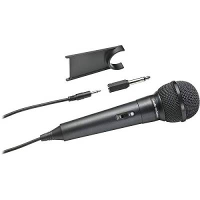 Audio-Technica ATR1100X Unidirectional Dynamic Vocal/Instrument Microphone Includes Desk Stand (Black) von Audio-Technica