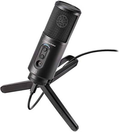 Audio-Technica ATR2500X Cardioid Condenser USB Microphone With Stand (Black) von Audio-Technica