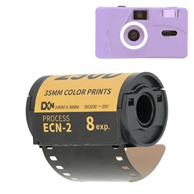 Color Print Film, 35mm Farbdruckfilm Weitwinkel Hoher Kontrast Professioneller Kamerafilm für 135 Kameras, Geeignet für Farbdrucke (12 Belichtungen) von Ausla