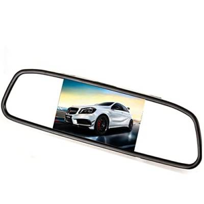 Auto Wayfeng WF® 5 Zoll LCD 16: 9 TFT Bildschirm Auto Fahrzeug Rückspiegel Monitor für DVD/VCR/Auto Rückfahrkamera (DC 12 V/PAL/NTSC / 2 Wege Video-Eingänge) von Auto Wayfeng WF