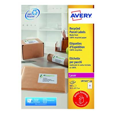 Avery Zweckform LR7165-100 Recycling Adress Etikett 99,1x67,7 mm von Avery Dennison Zweckform