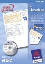 Avery Zweckform© 2817 Sepa-šberweisung, DIN A4, inkl. Software-CD, 100 Blatt, inkl. Software-CD, weiá von Avery Zweckform©