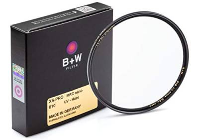 B+W UV-Haze- und Schutz-Filter (37mm, MRC Nano, XS-Pro, 16x vergütet, slim, Premium) von B+W