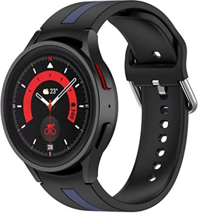 BBZ Galaxy Watch5 Armband,Galaxy Watch 5 Pro Armband,20mm Silikon Ersatzband Armband Uhrenarmband Uhrarmband Strap für Galaxy Watch 4 40mm 44mm / Watch 4 Classic 42mm 46mm /Watch 3 41mm von BBZ