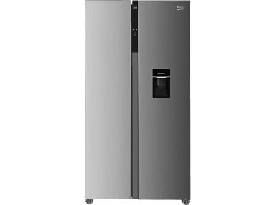 BEKO GNO5322WDXPN Side-by-Side (E, 1770 cm hoch, Edelstahl-look) von BEKO