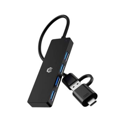 BIGBIG WON USB C Hub, 4-Port USB 3.0 USB Erweiterung für iMac Pro,Xbox,Ps4,Dell, HP, Surface Pro, Notebook PC, Mobile HDD, Multiport Adapter USB C für MacBook Pro/Air von BIGBIG WON