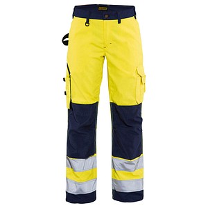 BLAKLÄDER® Damen Warnschutzhose 7155 gelb, marine Größe 20 von BLAKLÄDER®