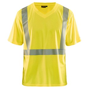 BLAKLÄDER® unisex Warnschutz Shirt 3386 gelb Größe 5XL von BLAKLÄDER®