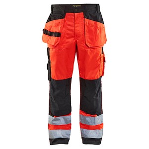 BLAKLÄDER® unisex Warnschutzhose HIGH-VIS "1533" rot, schwarz Größe 110 von BLAKLÄDER®