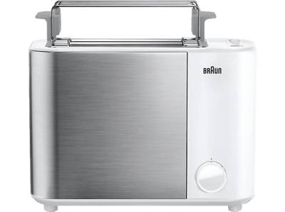 BRAUN ID Collection HT 5010 WH Toaster Weiß (1000 Watt, Schlitze: 2) von BRAUN