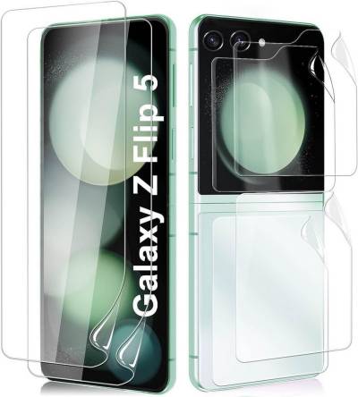 Baker 2 Stück Schutzfolie Set Samsung Galaxy für Z Flip 4, Z Flip 5, Displayschutzfolie, 2 Pack, Hydrogel von Baker