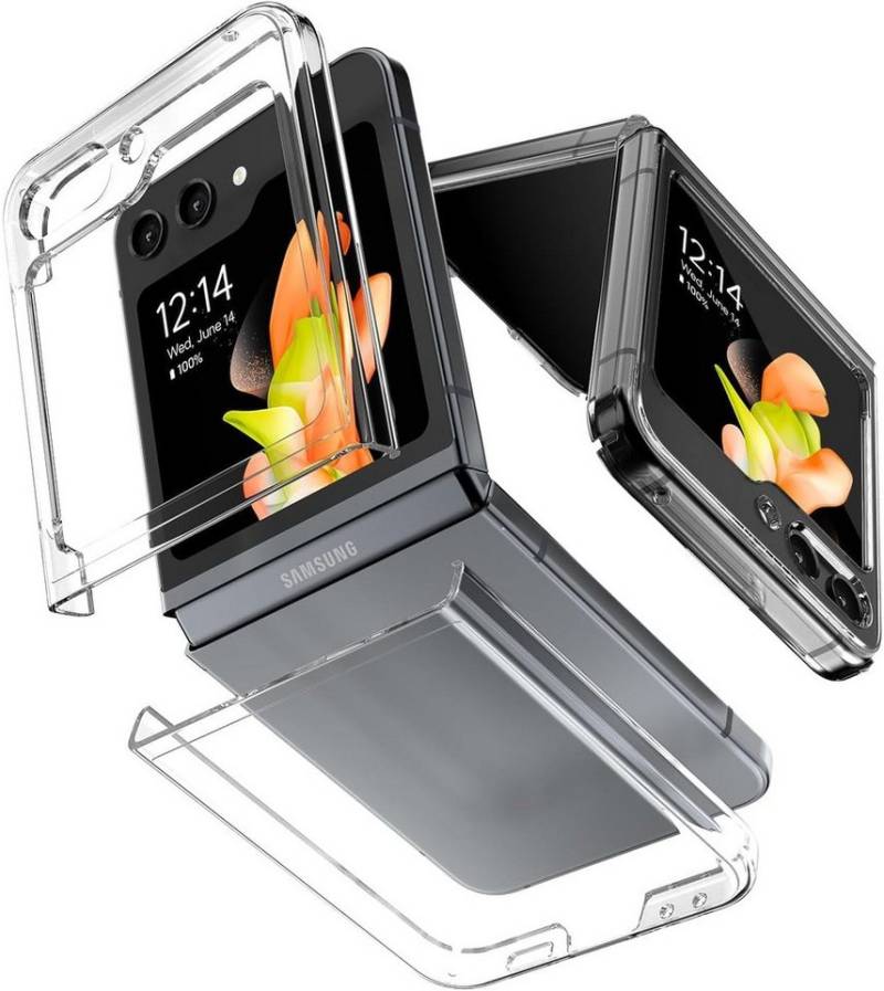 Baker Handyhülle Für Samsung Galaxy Z Flip 3, 4, 5 Transparente Schutzhülle, Anti-Kratzer Rückseite Hülle von Baker