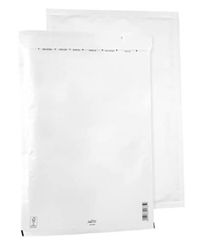 50 Luftpolsterumschläge Polsterumschlag Versandtaschen Bantex K20 (370 x 480 mm) 20/K, Weiß, mit Selbstklebeverschluss von Bantex