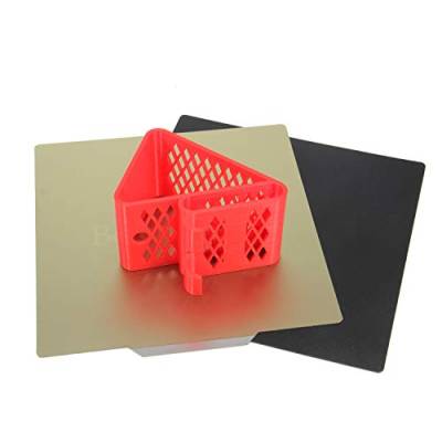 Befenybay Flexible Abnehmbare PEI-Metallblechbett Magnetische beheizte Bettauflage 250x250mm für 3D-Drucker (250x250mm) von Befenybay