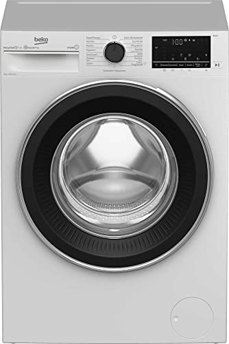 Beko B5WFU58415W b300 Waschvollautomat, Waschmaschine, 8 kg, 1400 U/min, Nachlegefunktion, SteamCure Dampffunktion, allergikergeeignet, AquaWave Schontrommel, Bluetooth-Steuerung, Weiß von Beko