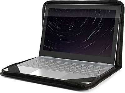 Belkin Always-On-Laptop-Schutzhülle, kompatibel mit Laptops, Tablets, ChromeBooks, iPads und MacBooks von 11 bis zu 12 Zoll; zum Geräteschutz; mit Zwei Fächern EDA003 schwarz 11"-12" von Belkin