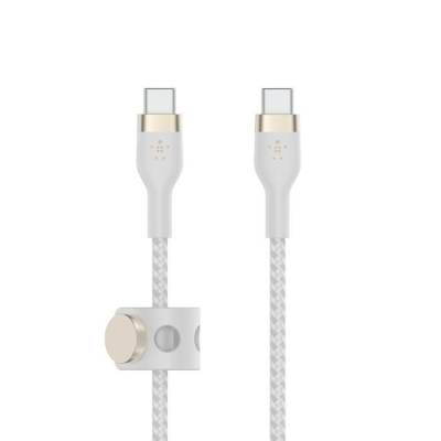 Belkin BoostCharge Pro Flex USB-C auf USB-C Kabel (3m, Weiß) von Belkin