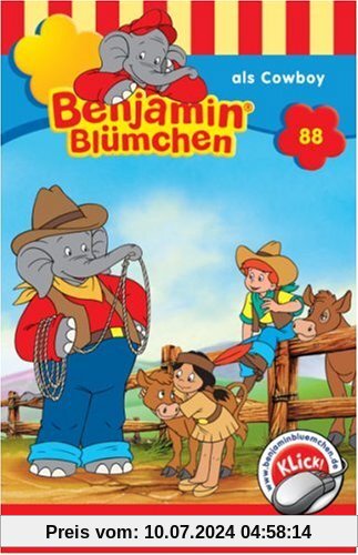 Benjamin Blümchen - Folge 88: als Cowboy [Musikkassette] von Benjamin Blümchen