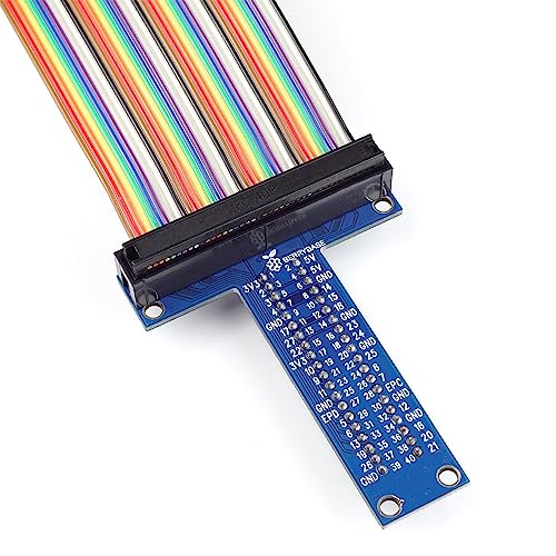 BerryBase T-Cobbler - GPIO Breakout Adapter für Raspberry Pi B+ inkl. GPIO Kabel - Bereits komplett montiert! Keine Lötkenntnisse erforderlich! von BerryBase