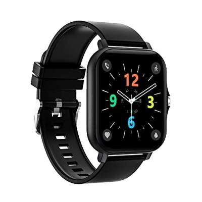Bestherm Smartwatch für Damen und Herren, mit Anrufannahme und Freisprecheinrichtung, 1,72 Zoll, Smartwatch, Herzfrequenzmonitor, Benachrichtigung, Nachricht, Fitness-Tracker, IP67, für Android iOS von Bestherm