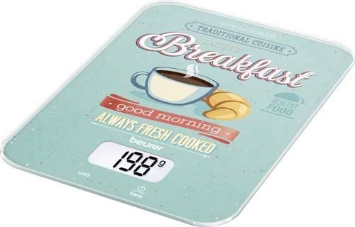 Beurer KS-19 Breakfast Digitale Küchenwaage digital Wägebereich (max.)=5kg Mint, Bunt von Beurer