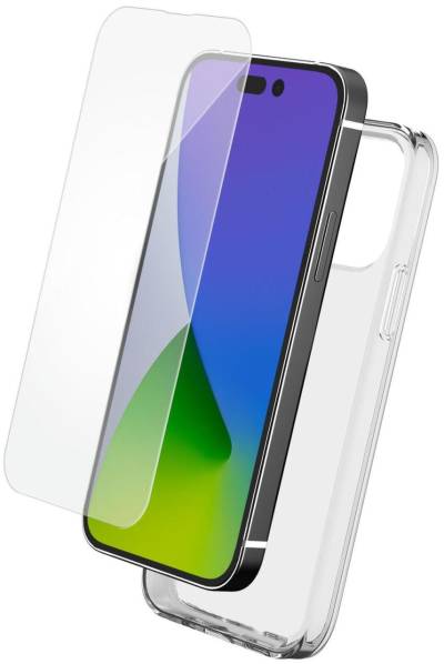 BigBen Handy-Cover Tasche+Glas für iPhone 14 Pro transparent von BigBen