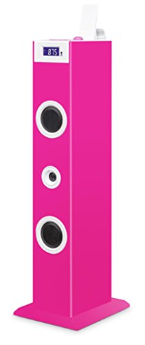BigBen Sound Tower TW5 Pink inkl. Mikrofon, USB-Anschluss und Fernbedienung von Bigben Interactive