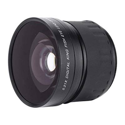 BigKing Objektiv mit Weitwinkel, 58 mm 0,21-Fach Weitwinkel-Fisheye-Objektiv für Canon/Nikon/Sony/Minolta/Olympus/Pansonic/Pentax DSLR/SL von BigKing