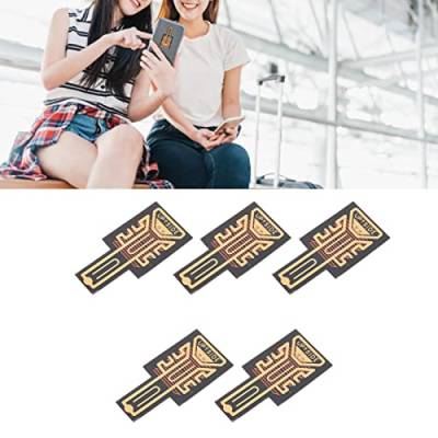 BigKing Telefon Signal Booster Aufkleber,5PCS PCB Handy Signal Enhancement Aufkleber Signalantennen Empfang Booster Aufkleber Schwarz Gold von BigKing