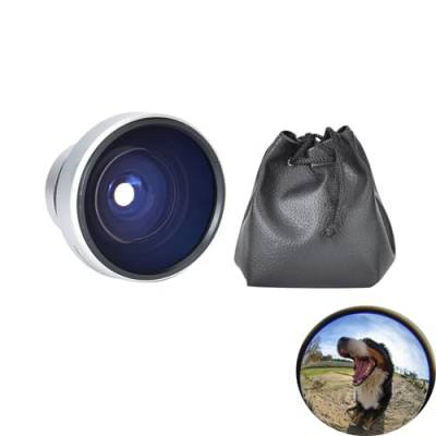 Bigking Fisheye Objektiv, Silber Starke Anwendbarkeit 37mm 0,25X Super Fisheye Zusätzliches Objektiv für 37mm Kaliber Kameraobjektive von BigKing