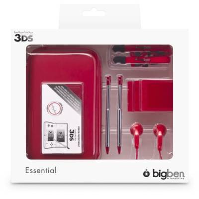 Bigben Interactive bb293067 Pack Essential Red, Zubehörset für Nintendo 3DS von Bigben Interactive