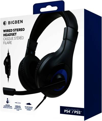 PS5/PS4 Stereo Gaming-Headset V1 schwarz von Bigben