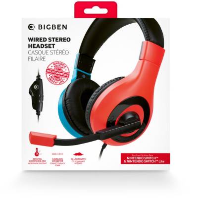 Switch Stereo Headset Gaming V1 rot/blau von Bigben