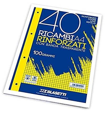 RICAMBI A4 RIGHE 1R 40FF 100GR von Blasetti